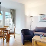 公寓 Strandnahe Und Zentral Gelegene Fewo, Hund Willkommen, Haus Saxonia,